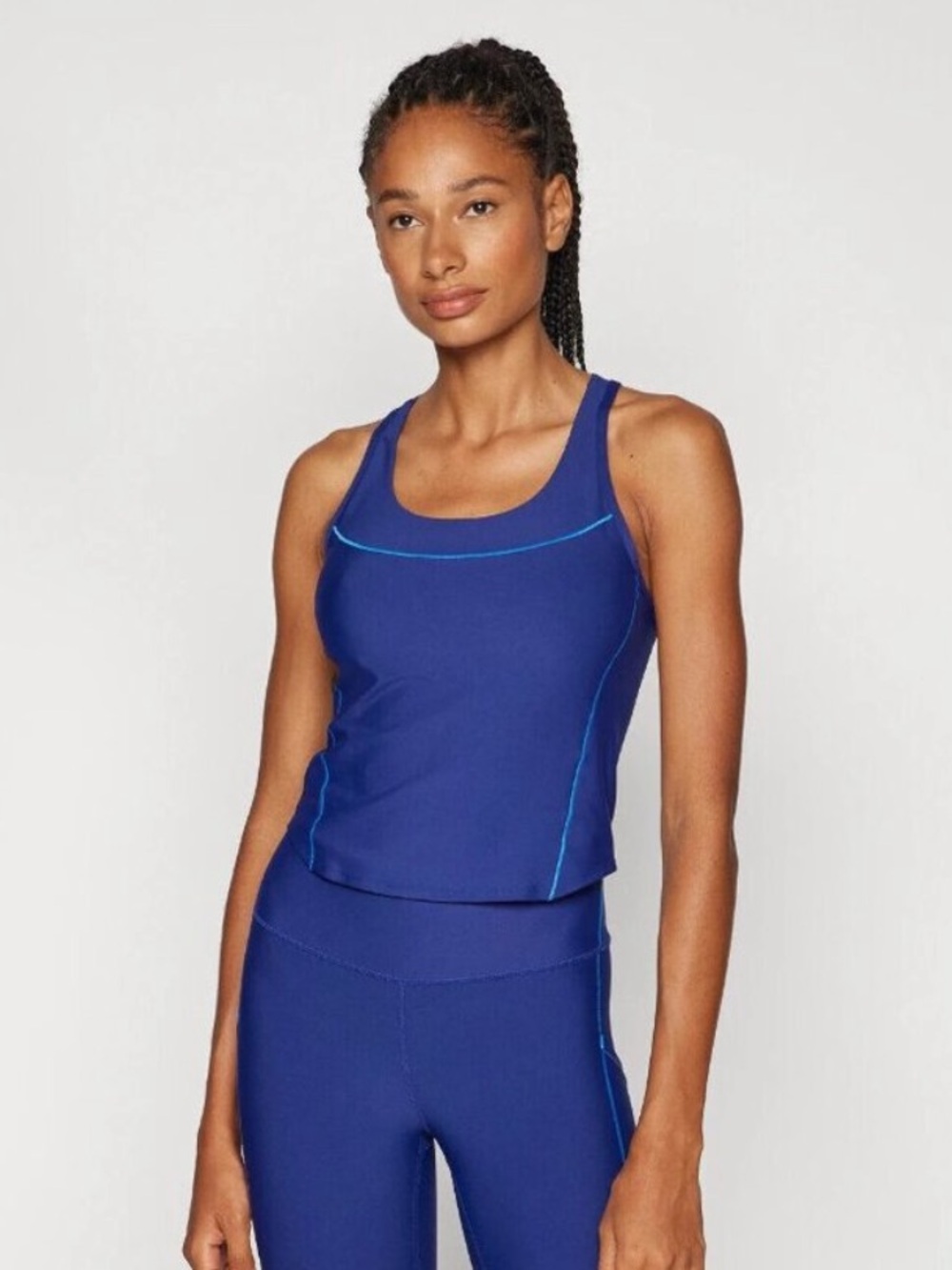 NEW NWT Athleta Interval Tank Deep Marine/Ultramarine XL